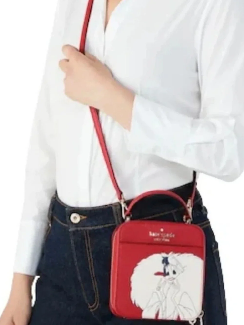Kate Spade Disney X Vanity Cruella De Vil Red Crossbody Bag